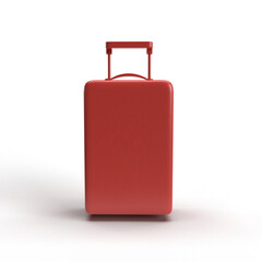 suitcase on white background