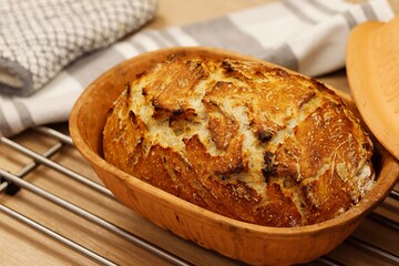 Fresh baked bread. Pastries from the bakery.