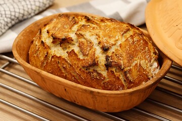 Fresh baked bread. Pastries from the bakery.