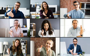 Executive Woman Welcoming Handshake