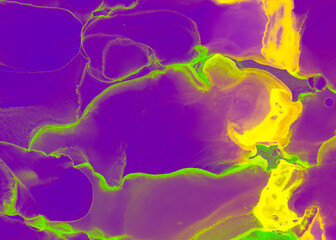 Acid Ink Fluid. Pink Optical Template.