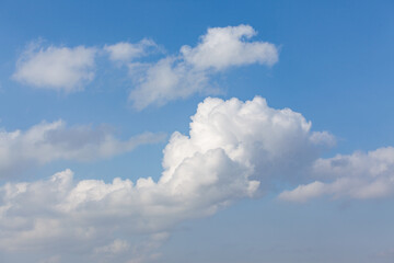 blue sky with white clouds