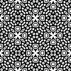 Geometric vector pattern with triangular elements. Seamless abstract ornament for wallpapers and backgrounds. Black and white patterns..
