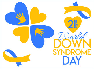 Fototapeta na wymiar 21 march down syndrome day