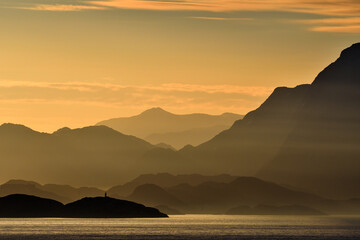 Sisimiut, western Greenland coast in summer