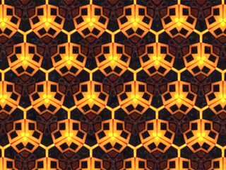 golden and black color theme abstract pattern background. graphic illustration with grunge paint brush texture.