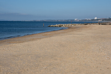 Hengistbury Head on a sunny day.