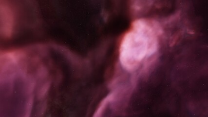 Space background with realistic nebula and shining stars. Colorful cosmos with stardust and milky way. Magic color galaxy. Infinite universe and starry night. 3d render