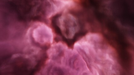 Space background with realistic nebula and shining stars. Colorful cosmos with stardust and milky way. Magic color galaxy. Infinite universe and starry night. 3d render