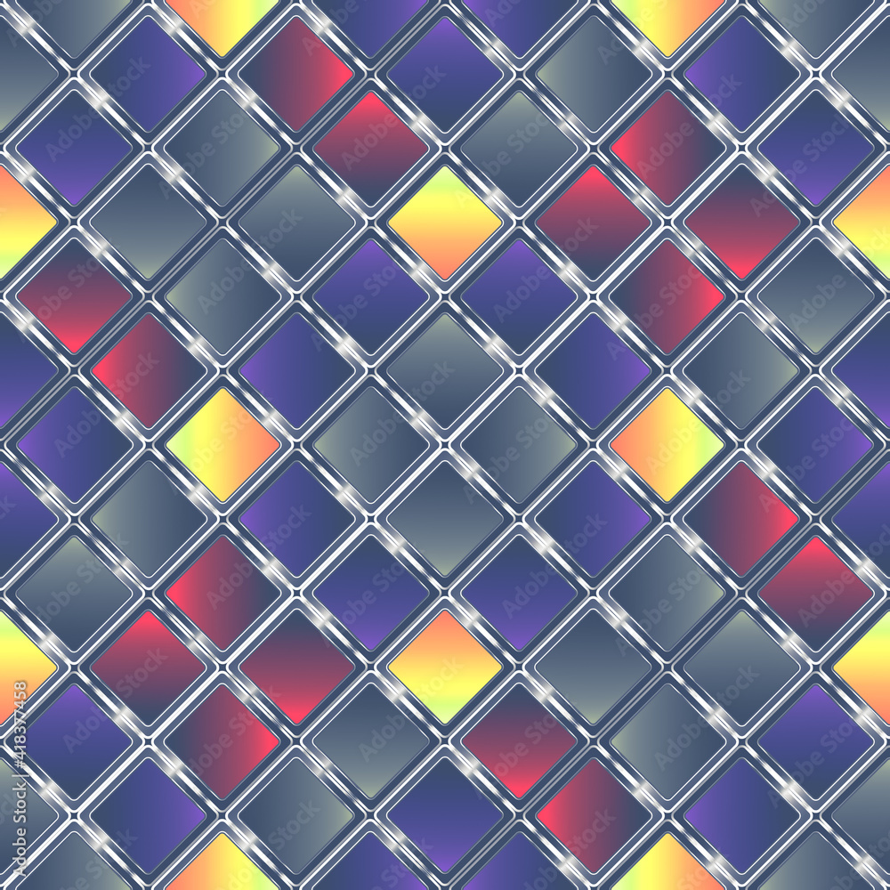 Poster abstract geometric background of color squares. multicolored mosaic. colorful pattern. gradient squa