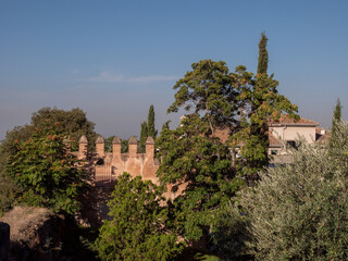 Puerta de Fajalauza, old fortress wall around Albaicin, Granada, Spain