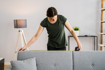 Home Improvement Sofa Size Measure Ruler