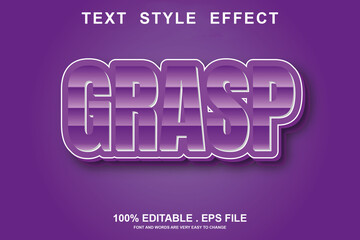 grasp text effect editable