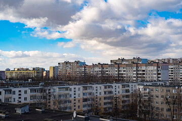 clouds over the city