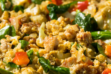 Healthy Homemade Veggie Egg Breakfast Scramble