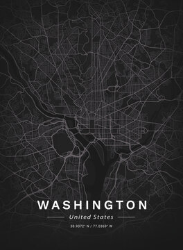 Map of Washington, USA