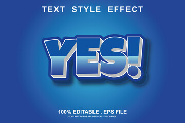 yes text effect editable