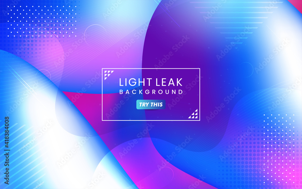 Poster abstract colorful light leak background. modern dynamic background usable for greeting card, banner,