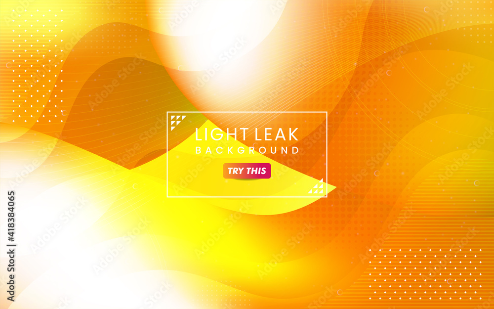 Poster abstract colorful light leak background. modern dynamic background usable for greeting card, banner,