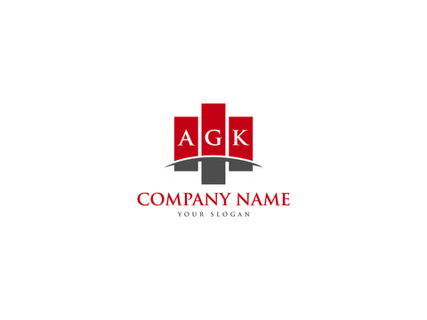 AGK Logo Letter Design For Business
