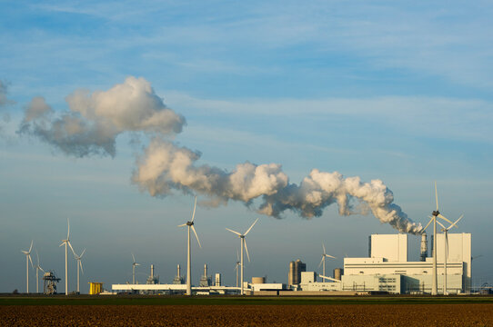 Coal fired power station, Eemshaven harbour area, Groningen, Netherlands
