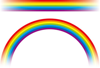 虹をイメージした素材集
