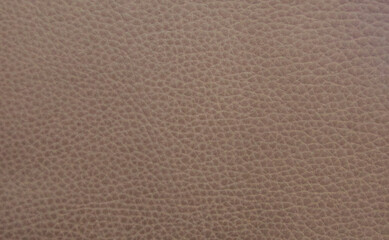 Full frame beige leather background showing leather grain and with copyspace