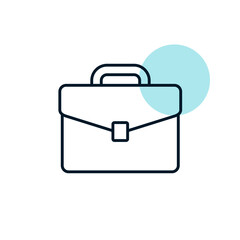 Briefcase vector icon. Business sign
