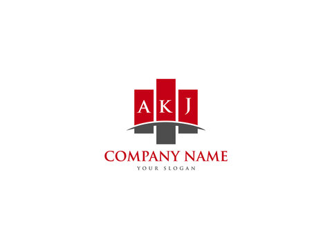 Letter AKJ Logo Icon Design For Kind Of Use