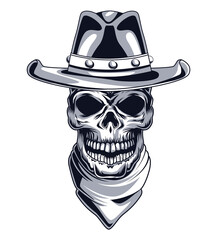 cowboy skull head