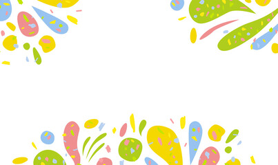 Obraz na płótnie Canvas Multicolored abstract spots. Colored vector illustration on white
