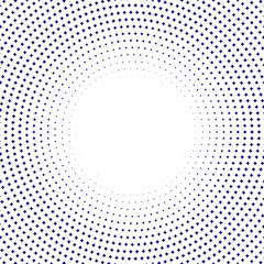 Halftone texture with blue dots. Minimalism, vector. Background for posters, websites, business cards, postcards, interior design.