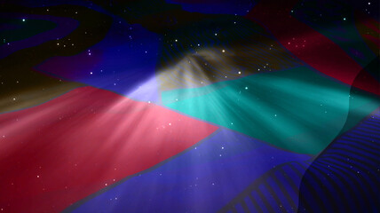 beautiful colored background. colored, red, blue and yellow paint on different surfaces