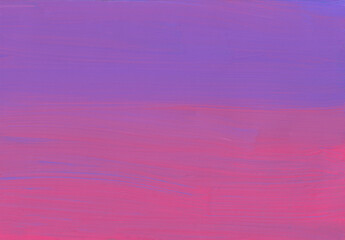 Abstract deep purple and pink ombre background. Soft brush strokes on paper. Modern art © Kseniya