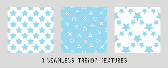 vector pattern of stars for textile design