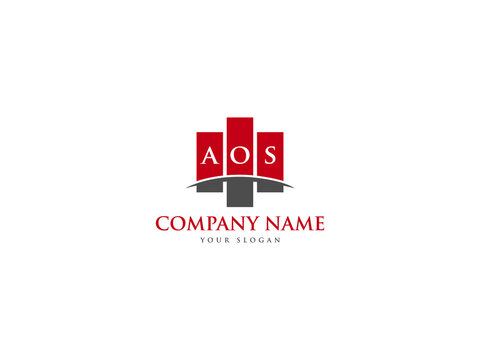 Letter AOS Logo Icon Design For Kind Of Use