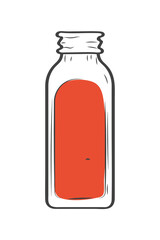 orange smoothie bottle