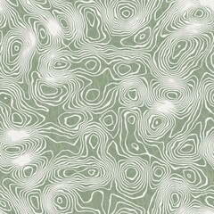Fototapeta premium Seamless earth line topographic map organic pattern print. High quality illustration. Wavy lines shaped like the contours of the land. Nature inspired design for surface pattern print.