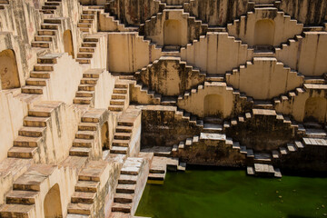 Paana Meena Stepwell in Jaipur, Rajasthan