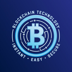 Cryptocurrency Label, Cryptocurrency Digital Currency, Instant Cash, Digital Wallet, New Digital Currency, Online Transaction Vector Illustration Background