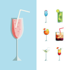 seven tropical cocktails