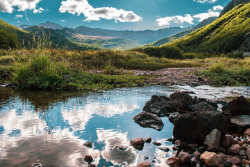 mountain river in the mountains