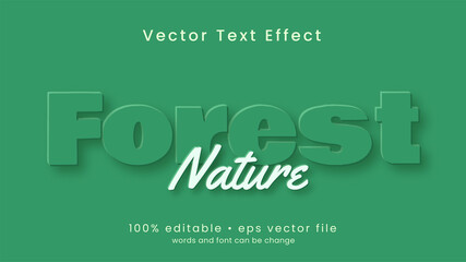 Nature text effect design