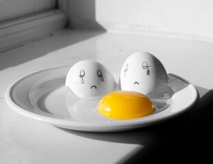 crying eggs