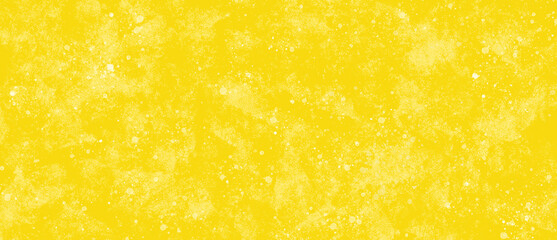 Fondo abstracto amarillo con efecto de esponja y salpicadura de pintura