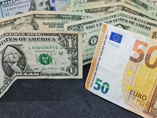 value in the exchange rate between european and american money