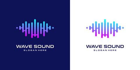Music wave logo design inspiration