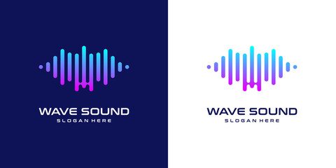 Music wave logo design inspiration