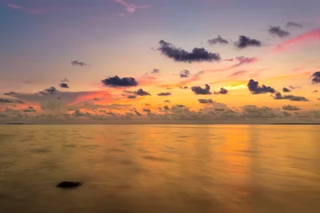 Foto op Plexiglas The golden colors of sunset reflecting off the Gulf waters in Florida © Danita Delimont