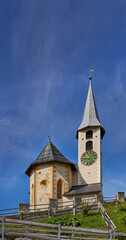 Fototapeta premium old church in swiss alps